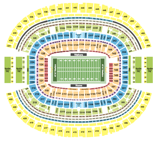 AT&T Stadium Big 12 Championship Seating Chart